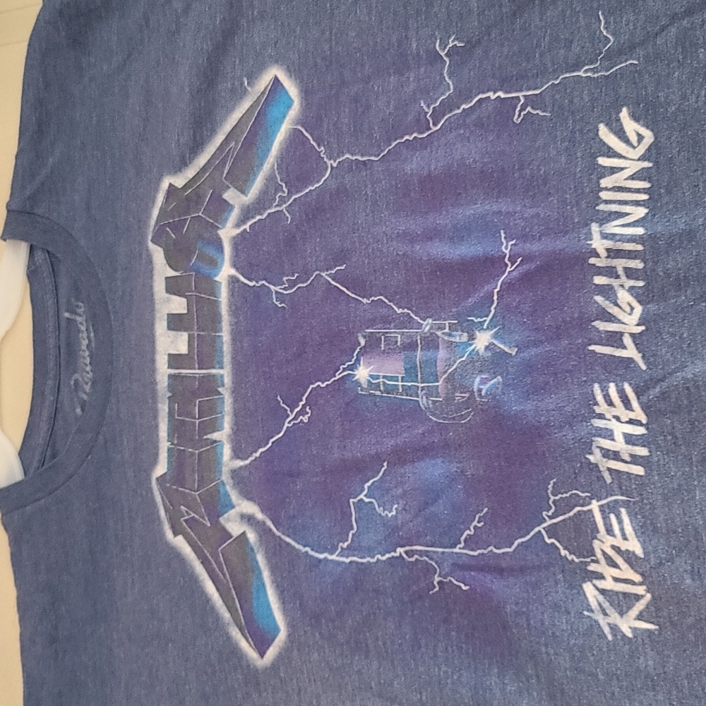 Vintage Metallica ride the lightning shirt